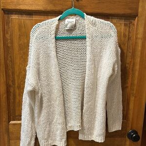 Abercrombie & Fitch White Chunky Knit Cardigan